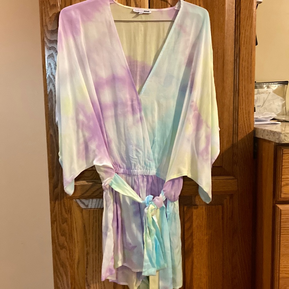 Multi-Color Tie Dye Romper